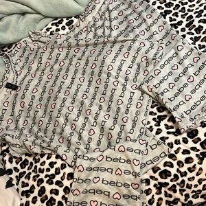 Bebe heart long pant set